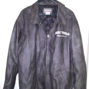 MAC tools leather coat XL zipped sleeves